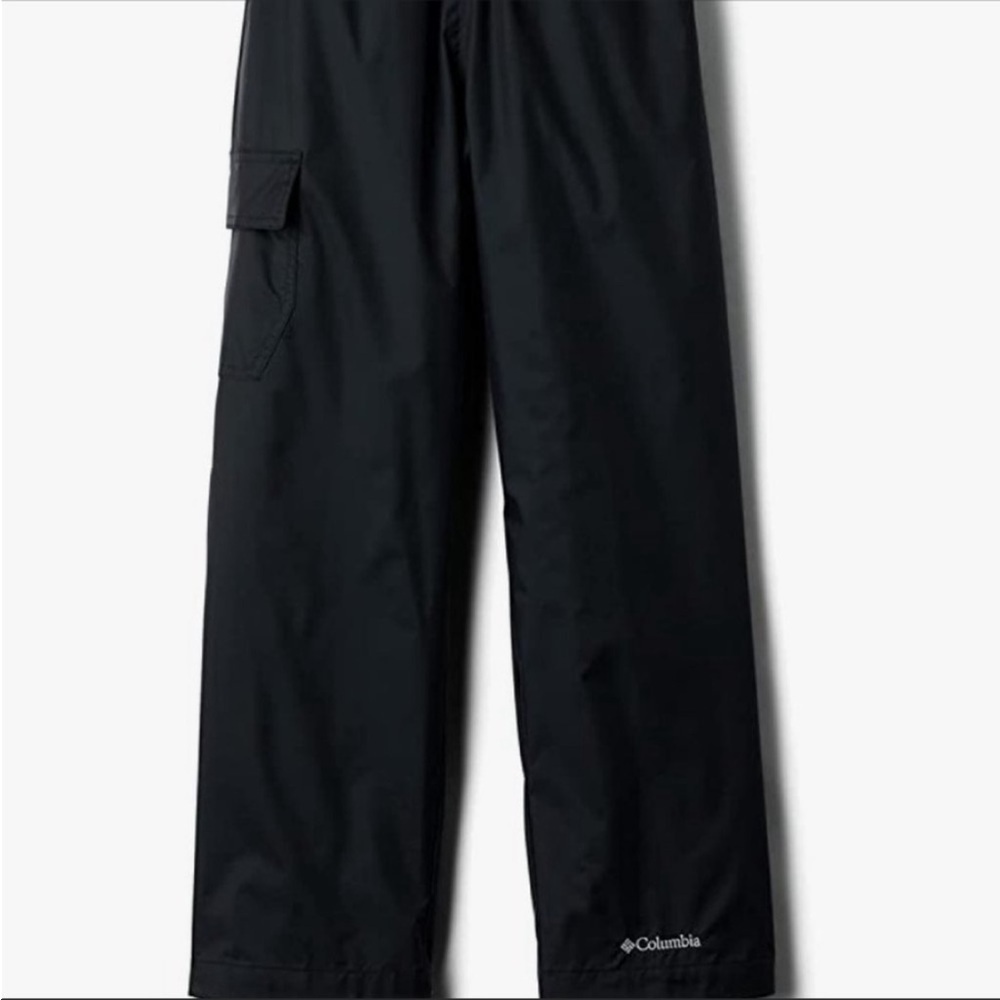 Columbia cypress brook II youth black rain pants - S,M,L